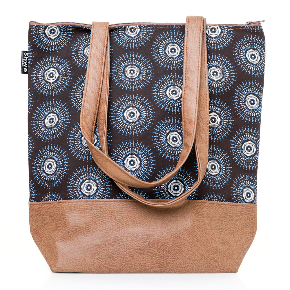 Shwe Shwe Chocolate Leather Look Tote