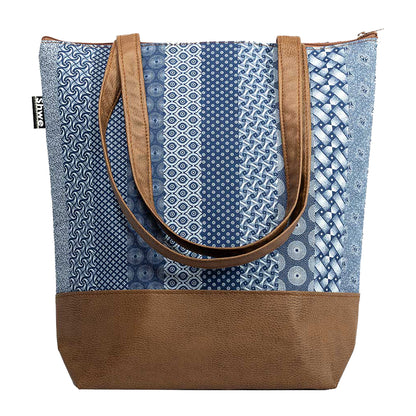 Shwe Shwe Blue Leather Look Tote