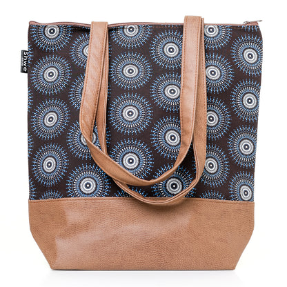 Shwe Shwe Chocolate Leather Look Tote 