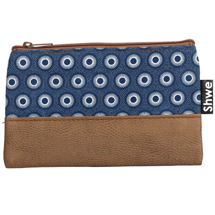 Shwe Shwe Navy Dots Leather Look Clutch