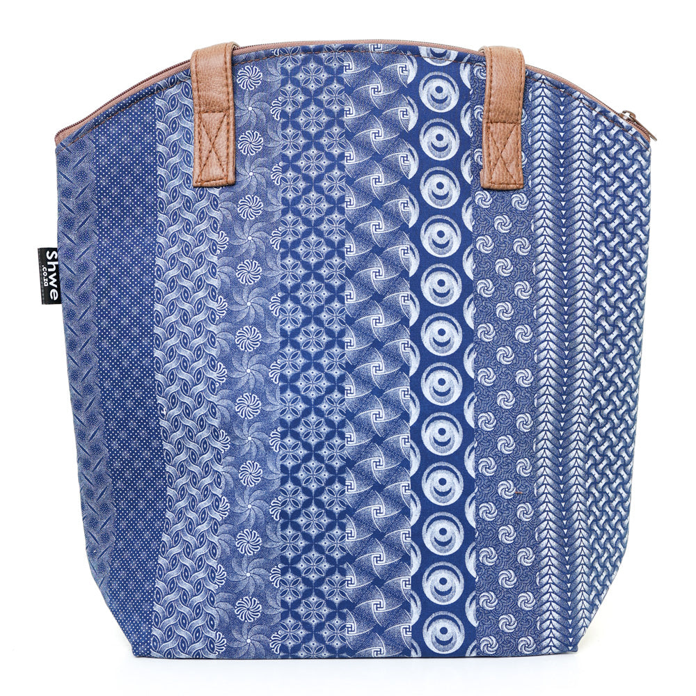 Shwe Shwe Tote Cooler Bag Blue Back