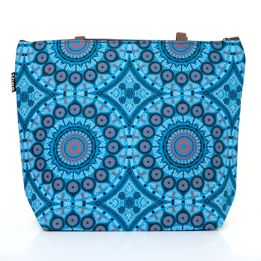 Shwe Shwe Square Tote Marine Back